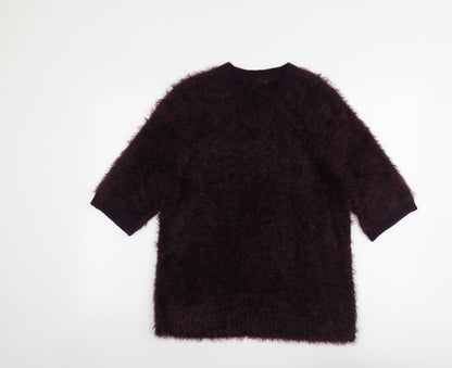 Womens UK Size 14 Marks and Spencer Purple Pullover Jumper