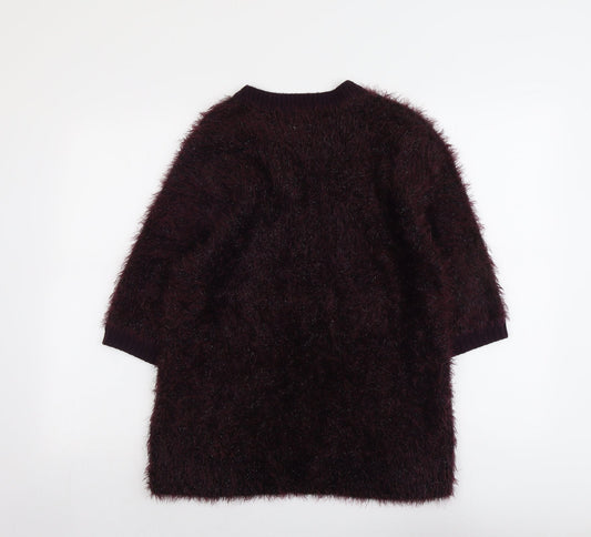 Womens UK Size 14 Marks and Spencer Purple Pullover Jumper