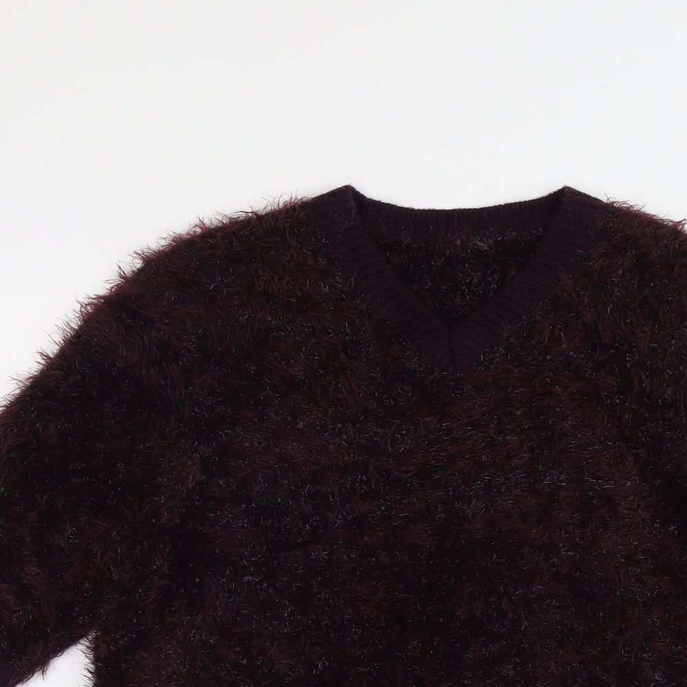Womens UK Size 14 Marks and Spencer Purple Pullover Jumper