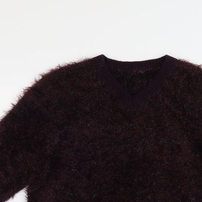 Womens UK Size 14 Marks and Spencer Purple Pullover Jumper