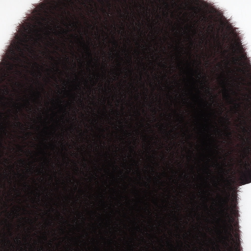Womens UK Size 14 Marks and Spencer Purple Pullover Jumper