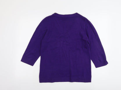 Womens UK Size 14 BHS Purple Pullover Jumper