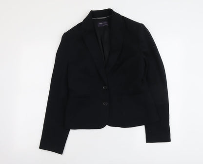 Marks and Spencer Womens Black Polyester Jacket Suit Jacket Size 10