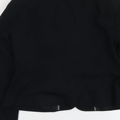 Marks and Spencer Womens Black Polyester Jacket Suit Jacket Size 10