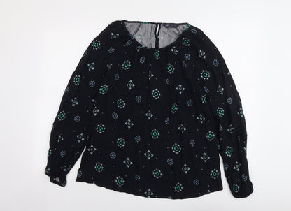 Womens UK Size 12 Marks and Spencer Blue Basic Blouse