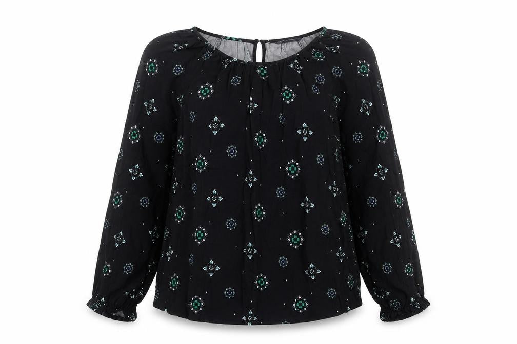 Womens UK Size 12 Marks and Spencer Blue Basic Blouse