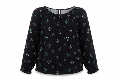 Womens UK Size 12 Marks and Spencer Blue Basic Blouse