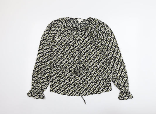 Womens UK Size 8 Per Una Black Basic Blouse