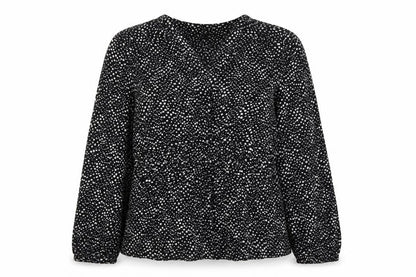 Womens UK Size 12 Per Una Black Basic Blouse