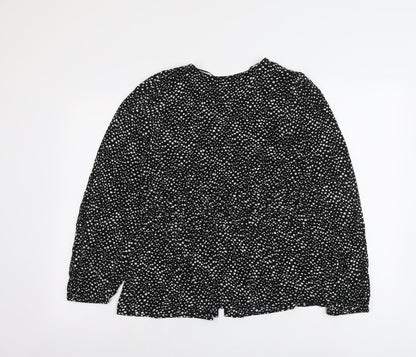 Womens UK Size 12 Per Una Black Basic Blouse