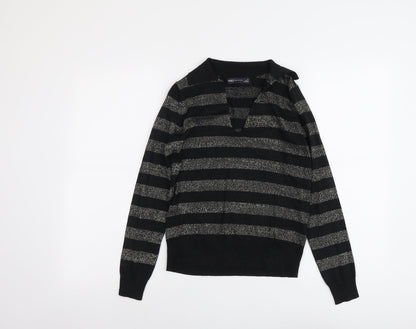 Womens UK Size XS Marks and Spencer Black Pullover Jumper