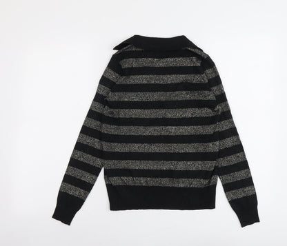 Womens UK Size XS Marks and Spencer Black Pullover Jumper