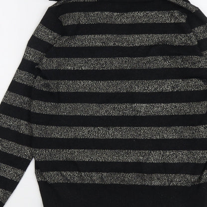 Womens UK Size XS Marks and Spencer Black Pullover Jumper