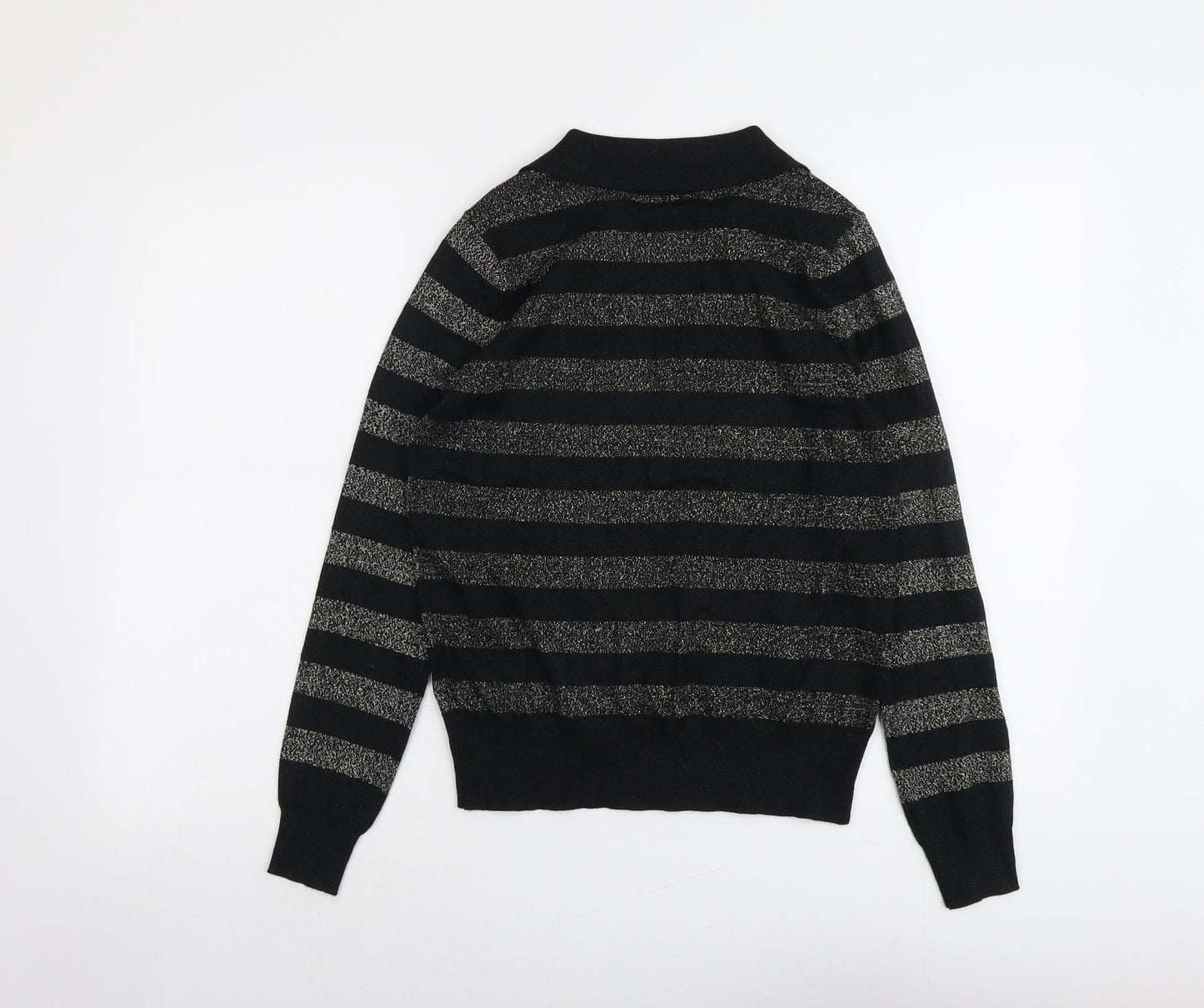 Womens UK Size S Marks and Spencer Black Pullover Jumper