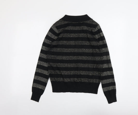 Womens UK Size S Marks and Spencer Black Pullover Jumper