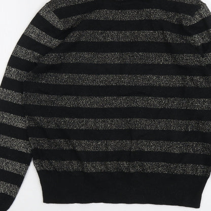 Womens UK Size S Marks and Spencer Black Pullover Jumper