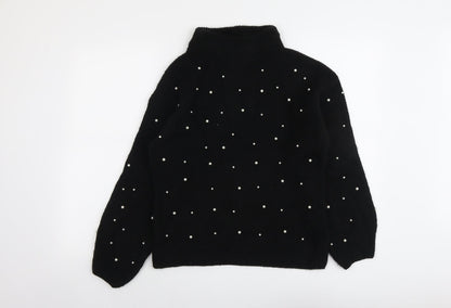 Womens UK Size S Marks and Spencer Black Pullover Jumper