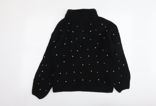 Womens UK Size S Marks and Spencer Black Pullover Jumper