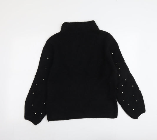 Womens UK Size S Marks and Spencer Black Pullover Jumper