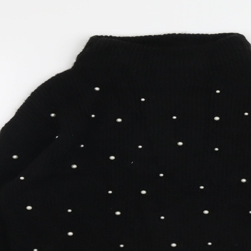Womens UK Size S Marks and Spencer Black Pullover Jumper