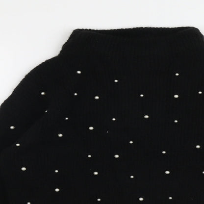 Womens UK Size S Marks and Spencer Black Pullover Jumper