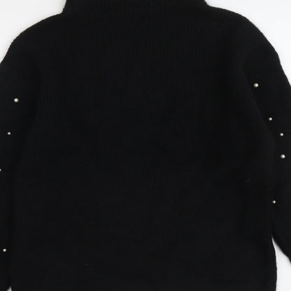 Womens UK Size S Marks and Spencer Black Pullover Jumper