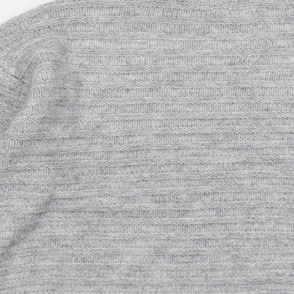 Marks and Spencer Womens Grey Round Neck Acrylic Pullover Jumper Size XL