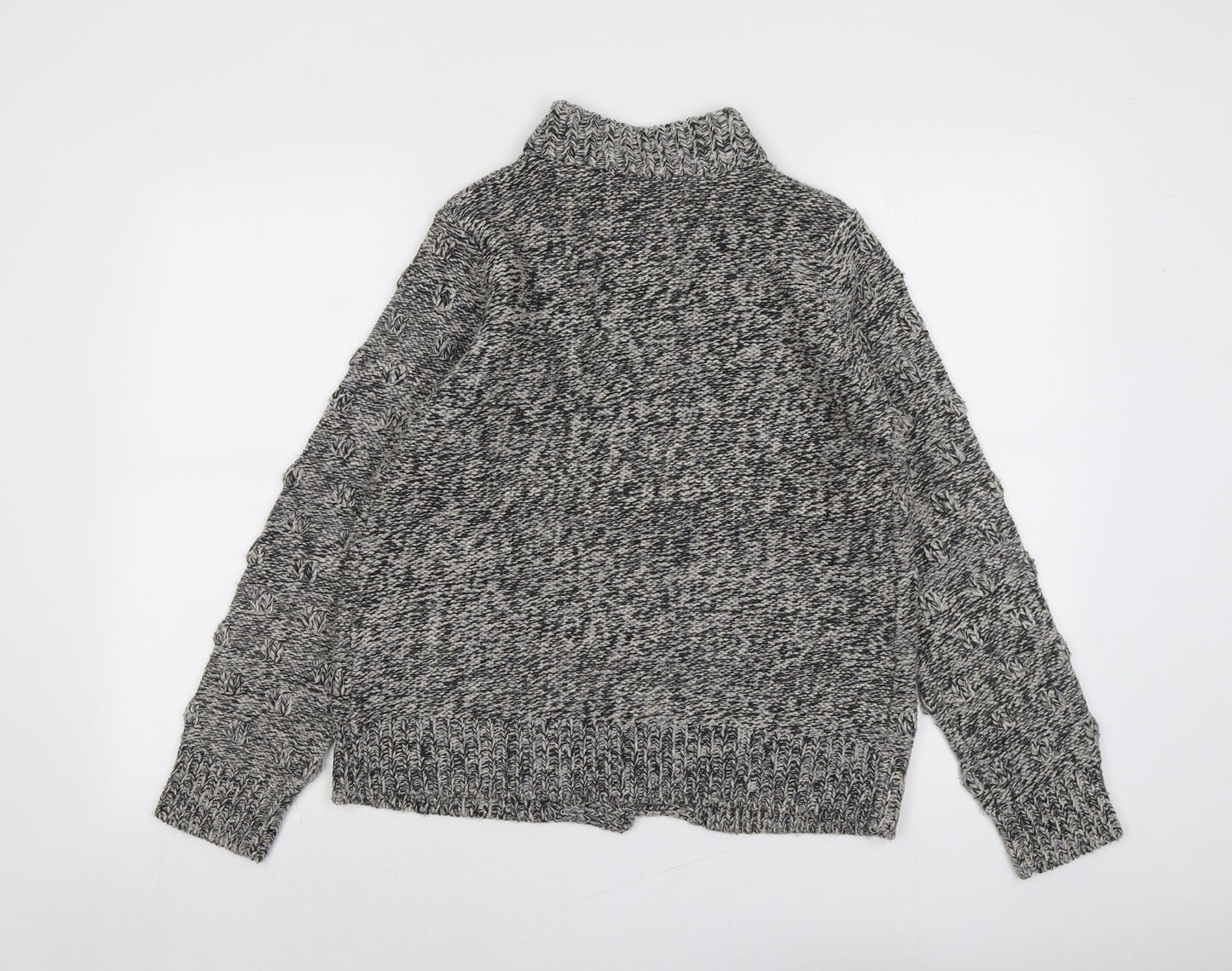 Womens UK Size 12 Debenhams Grey Cardigan Jumper