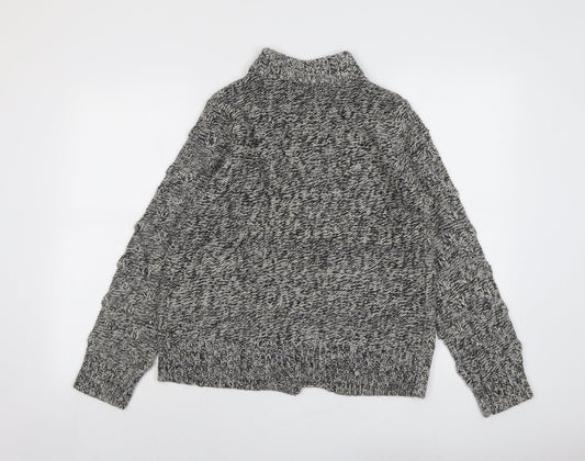 Womens UK Size 12 Debenhams Grey Cardigan Jumper
