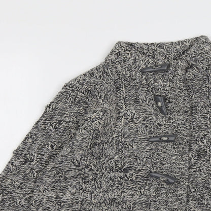 Womens UK Size 12 Debenhams Grey Cardigan Jumper