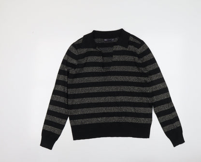 Womens UK Size M Marks and Spencer Black Pullover Jumper
