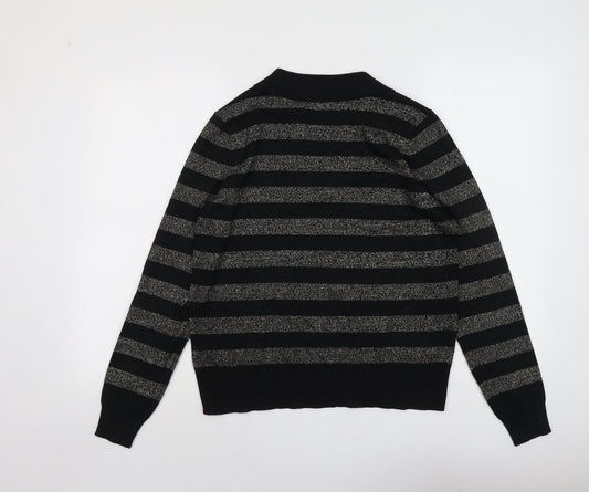Womens UK Size M Marks and Spencer Black Pullover Jumper