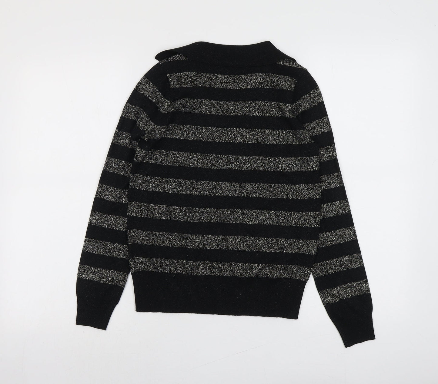 Womens UK Size XS Marks and Spencer Black Pullover Jumper