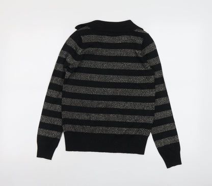 Womens UK Size XS Marks and Spencer Black Pullover Jumper