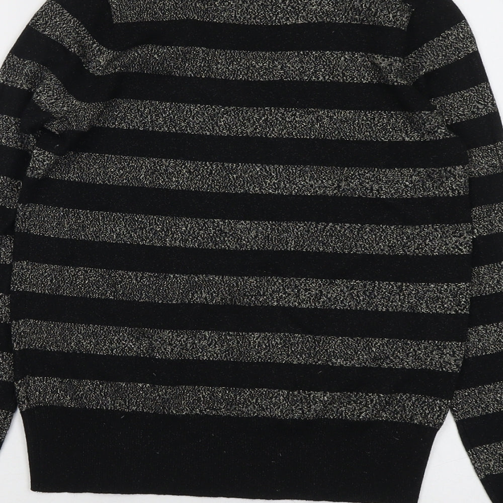 Womens UK Size XS Marks and Spencer Black Pullover Jumper