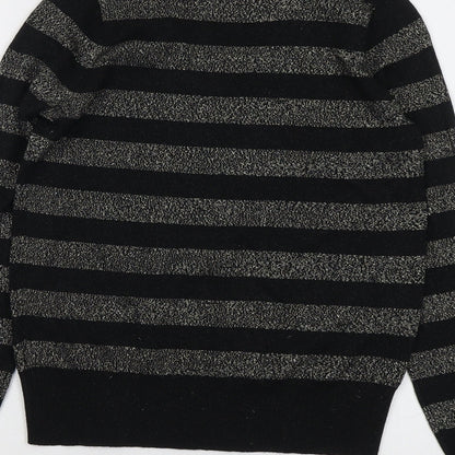 Womens UK Size XS Marks and Spencer Black Pullover Jumper