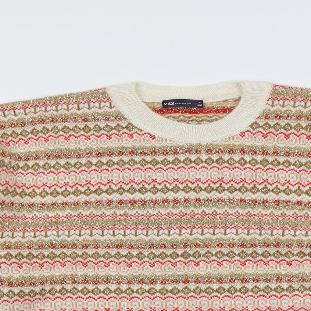 Womens UK Size XL Marks and Spencer Multicoloured Pullover Jumper