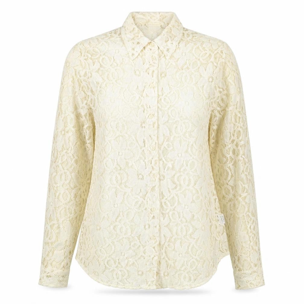 Womens UK Size 12 Kaleidoscope Beige Basic Button-Up