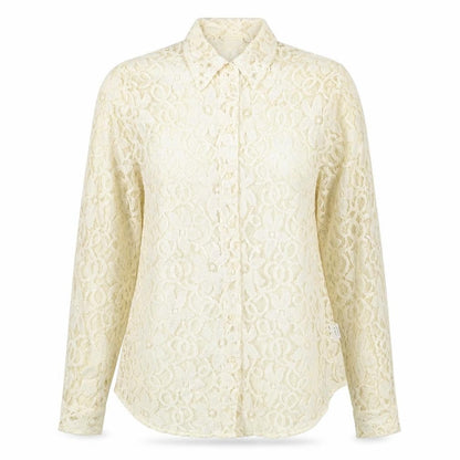 Womens UK Size 12 Kaleidoscope Beige Basic Button-Up