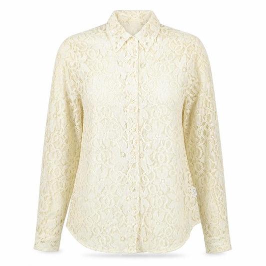 Womens UK Size 12 Kaleidoscope Beige Basic Button-Up