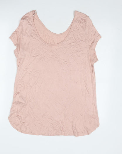 Womens UK Size M Body Flirt Pink Basic T-Shirt