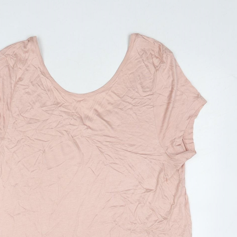 Womens UK Size M Body Flirt Pink Basic T-Shirt