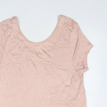 Womens UK Size M Body Flirt Pink Basic T-Shirt