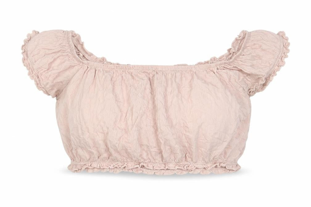 Womens UK Size 16 New Look Pink Cropped Blouse