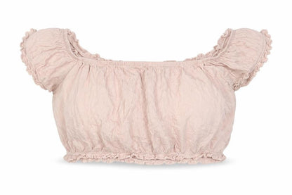 Womens UK Size 16 New Look Pink Cropped Blouse