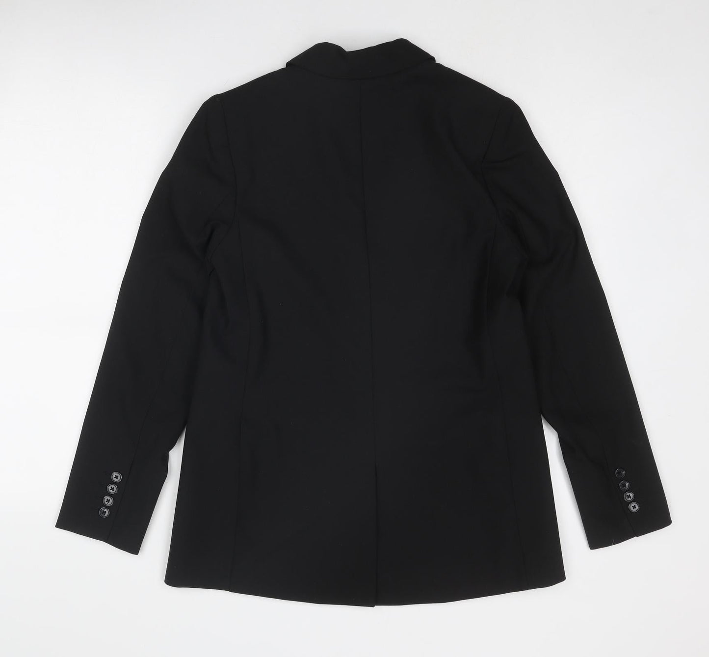 Marks and Spencer Womens Black Polyester Jacket Blazer Size 10