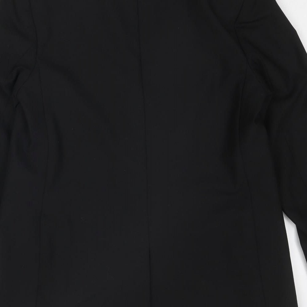 Marks and Spencer Womens Black Polyester Jacket Blazer Size 10