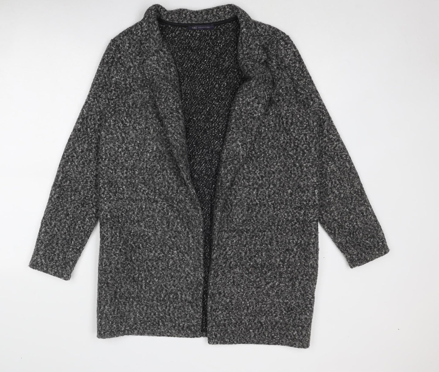 Womens UK Size 14 Marks and Spencer Grey Overcoat