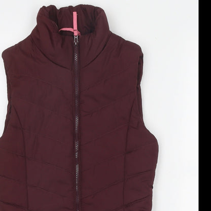 Aeropostale Womens Purple Gilet Jacket Size XS Zip