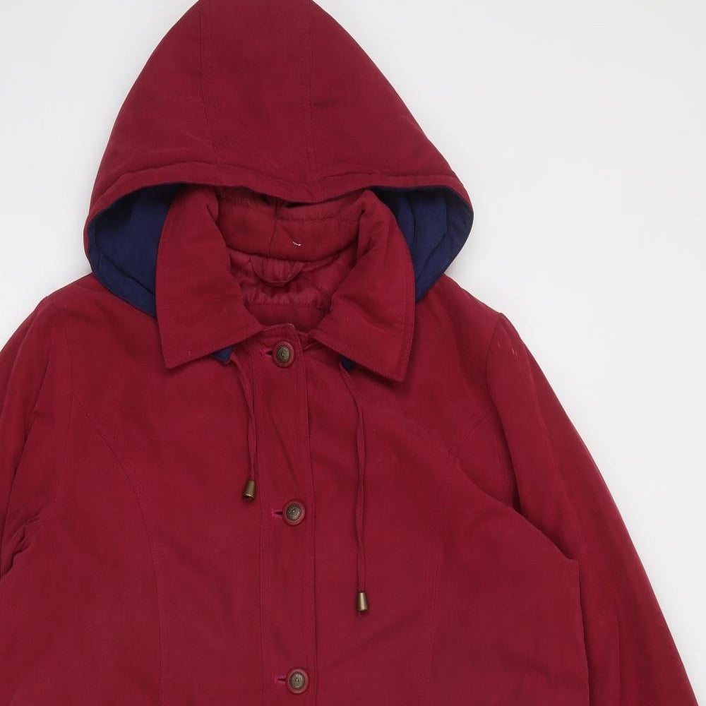 JPC Collection Womens Red Jacket Size 10 Zip